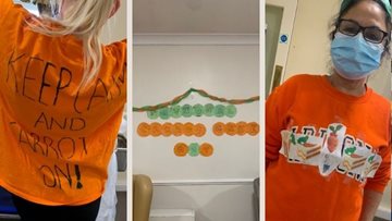 A fun carrot-themed party at Lancashire care home